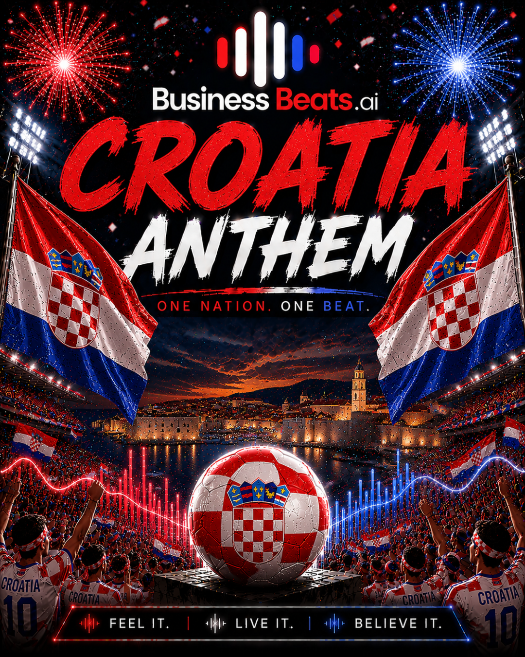 World Cup Song Croatia : Red and white, burning so bright!